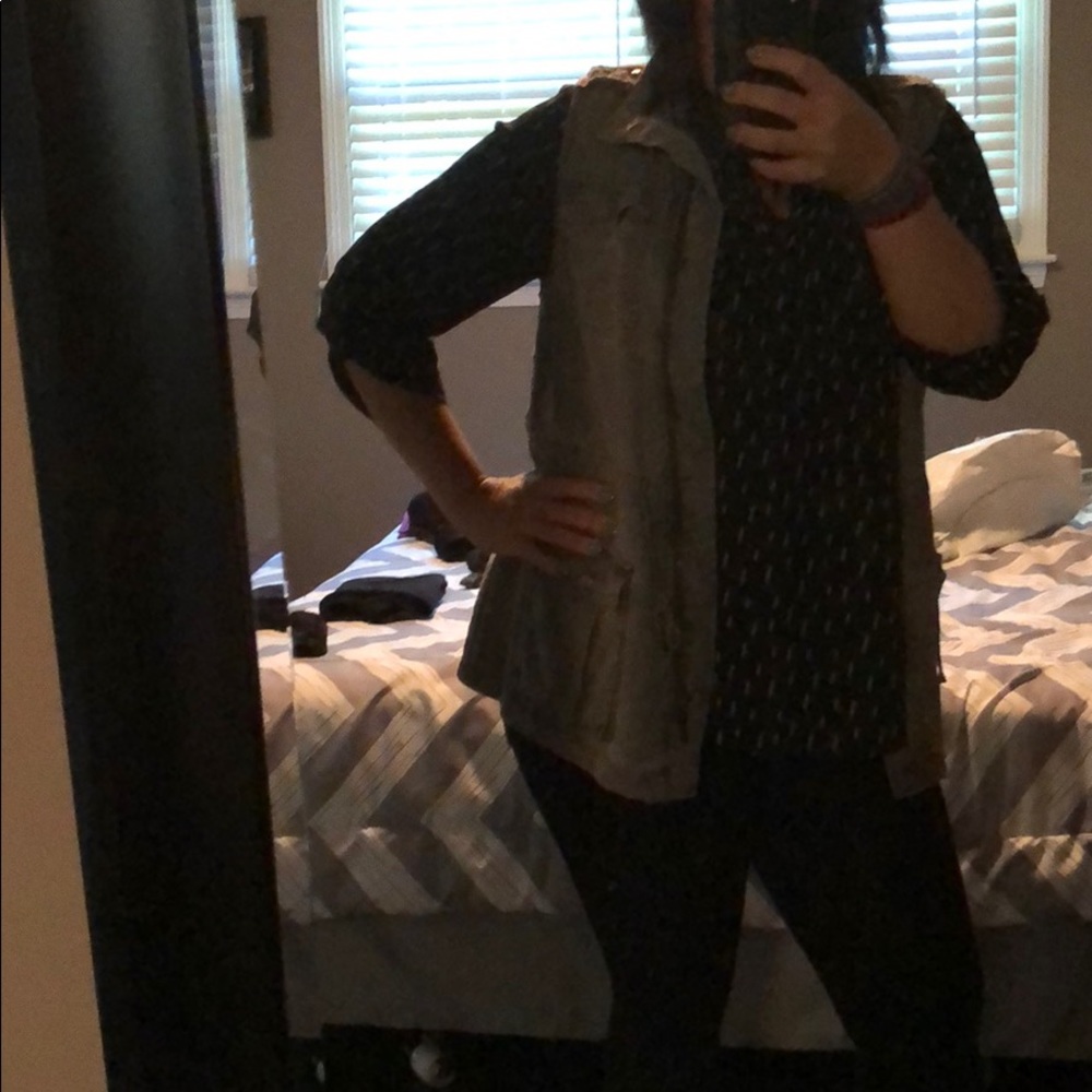 Grey safari vest